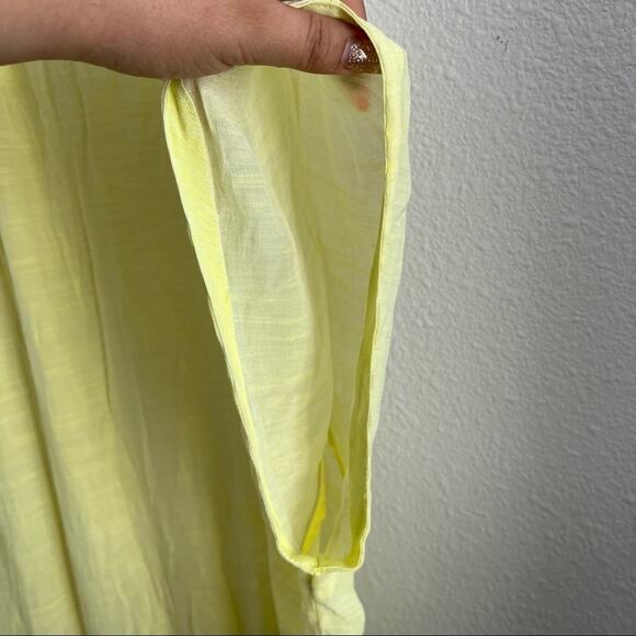 Anthropologie Saturday Sunday Kendra Oversized Tunic Yellow Button-Front S - Picture 8 of 13